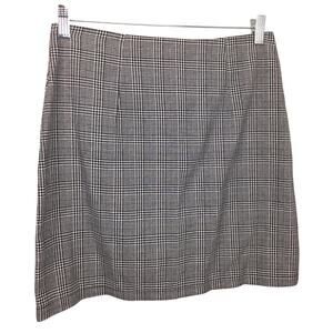 Y2K 90’s Friends Rachel Green Black Plaid Preppy Mini Skirt Women's Size L